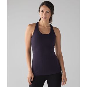 Lululemon cool racerback tank hip length dark purple size 8